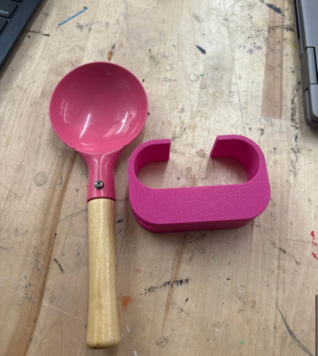 Gardening tool with a built-up grip handle